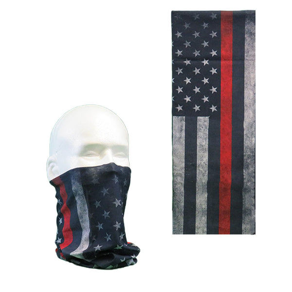 Thin Red Line of Courage KovaCover - Neck Gaiter - KovaCovers